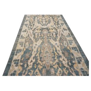 21st Century Sultanabad Master 3x14 Slate Blue, Ivory, & Tan Handmade Runner Rug — Slate | Ashly Fine Rugs Houston TX