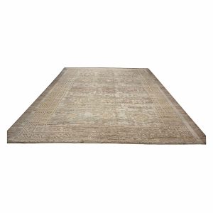21st Century Turkish Oushak 12x14 Grey & light blue Handmade Area Rug — Khotan | Ashly Fine Rugs Houston TX