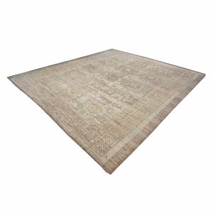 21st Century Turkish Oushak 12x14 Grey & light blue Handmade Area Rug — Khotan | Ashly Fine Rugs Houston TX