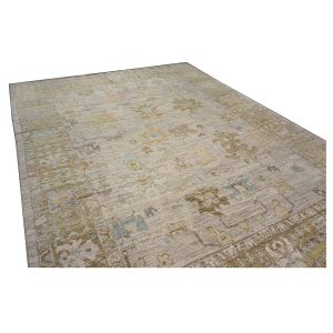 21st Century Turkish Oushak 10X13 Ivory, & Khaki Handmade Area Rug — ALL RUGS | Ashly Fine Rugs Houston TX