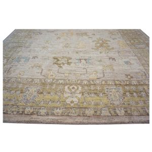 21st Century Turkish Oushak 10X13 Ivory, & Khaki Handmade Area Rug — ALL RUGS | Ashly Fine Rugs Houston TX