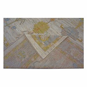 21st Century Turkish Oushak 9X12 Gold, Ivory & Gray Handmade Area Rug — ALL RUGS | Ashly Fine Rugs Houston TX