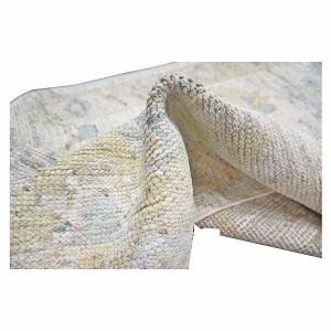 21st Century Turkish Oushak 3X18 Gold, Ivory & Charcoal Handmade Runner Rug — Charcoal | Ashly Fine Rugs Houston TX
