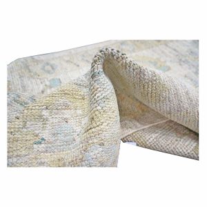 21st Century Turkish Oushak 3X18 Gold, Ivory & Charcoal Handmade Runner Rug — Charcoal | Ashly Fine Rugs Houston TX