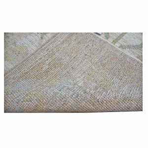 21st Century Turkish Oushak 3X18 Gold, Ivory & Charcoal Handmade Runner Rug — Charcoal | Ashly Fine Rugs Houston TX