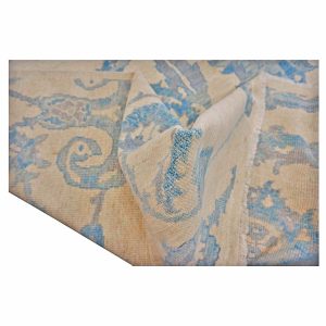 21st Century Turkish Oushak 9x12 Ivory & Slate Blue Handmade Area Rug — Slate | Ashly Fine Rugs Houston TX